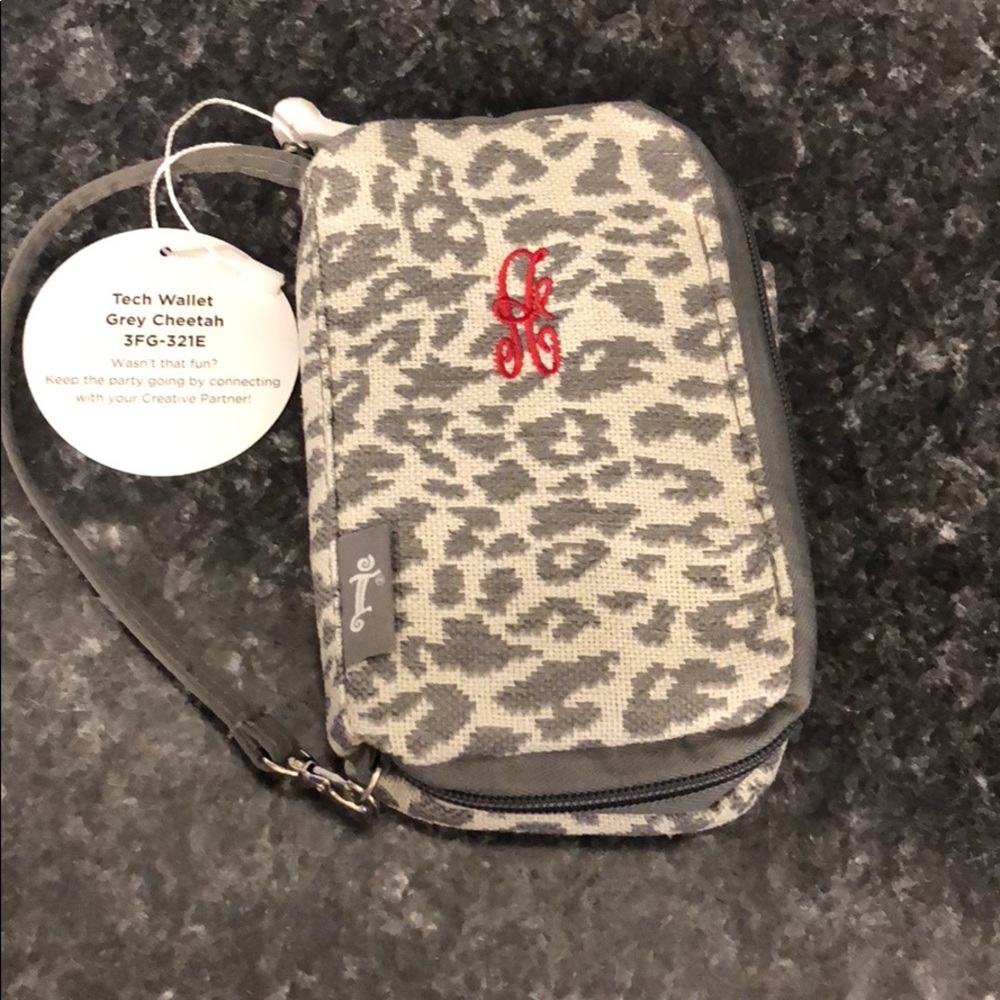 Letter A monogrammed wallet